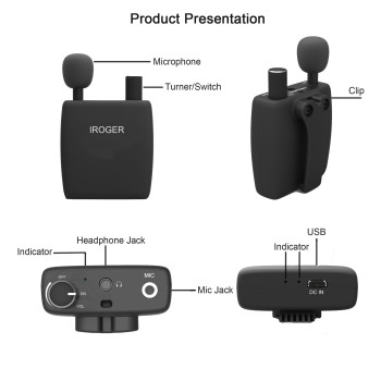 iRoger IR8 Rechargeable Personal Sound Amplifier (PSAP) with Directional Microphone
