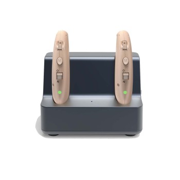 OTC Rechargeable Hearing Aid Pair for Adults, Behind-The-Ear, Digital Noise Reduction